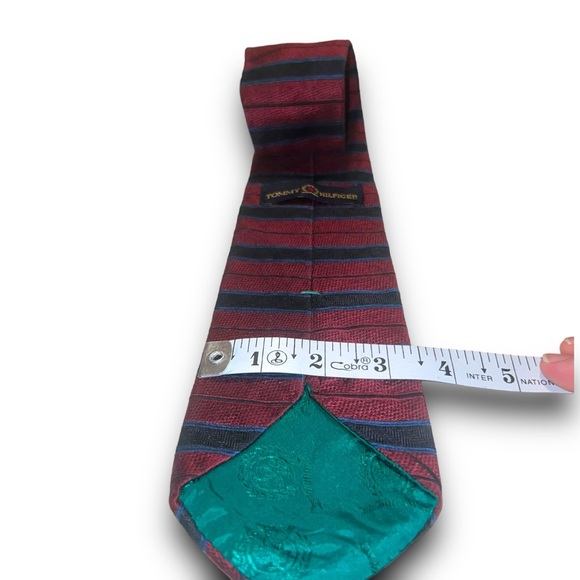 VTG TOMMY HILFIGER Lot Of 2 100% Silk USA Made 58” Ties - Picture 2 of 7